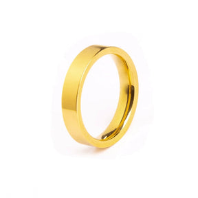 Aliança Quadrada Anatômica Belavue Banhada em Ouro 18K – Autenticidade e Exclusividade que Transformam Seu Amor